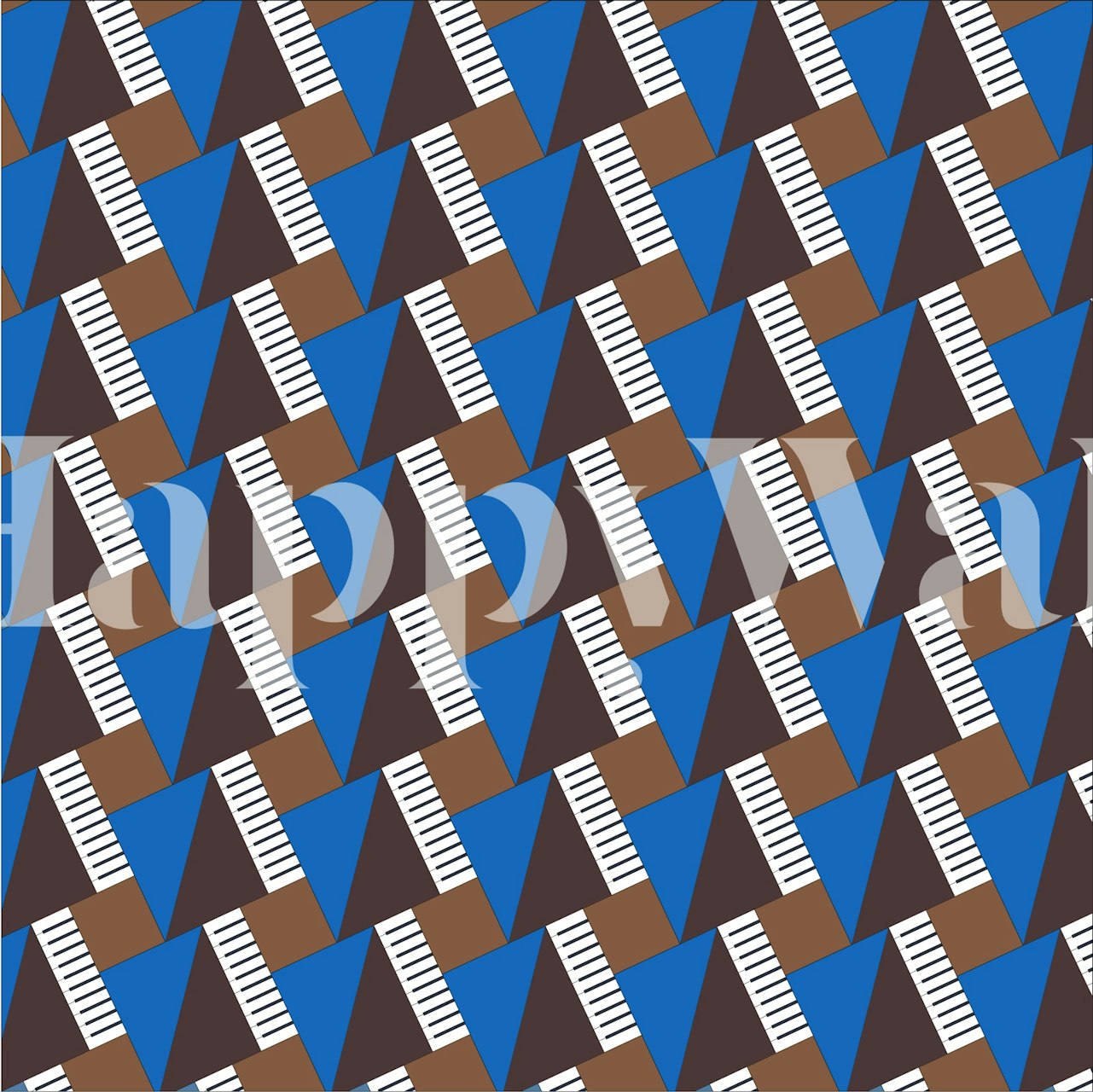 Vibrant Geometric Flow tapet i ett rum