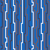 Contemporary Zigzag Blue tapet