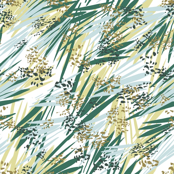 Brushstrokes Tropical Texture - fresh greens