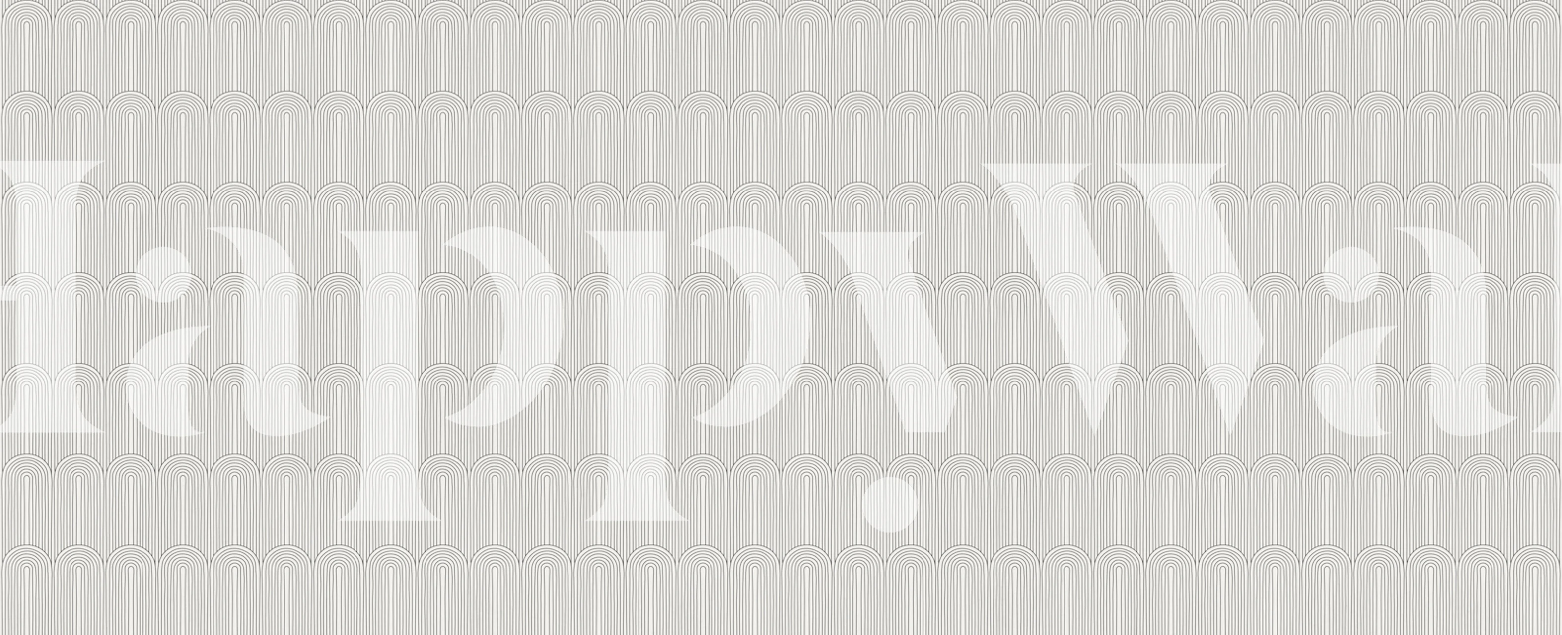 Elegant Silver Arches tapet vist i et rum