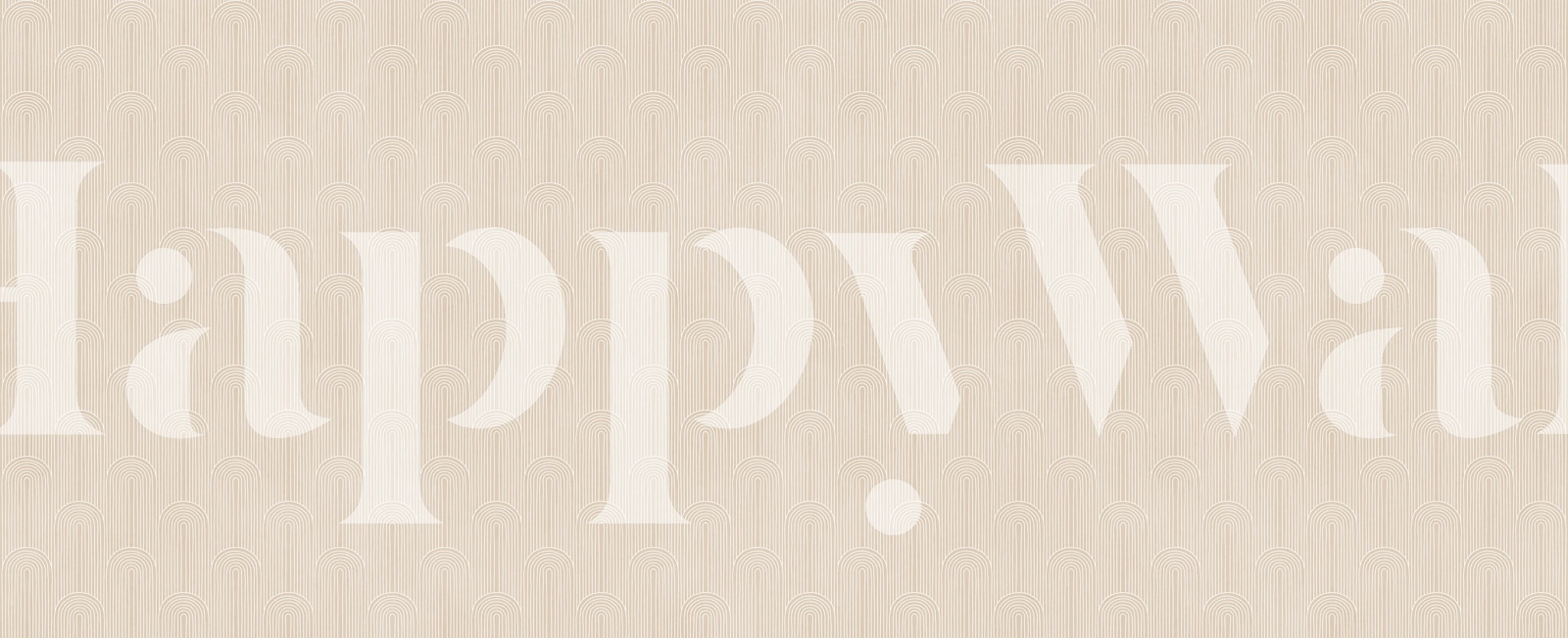 Elegant archways wallpaper in a room setting