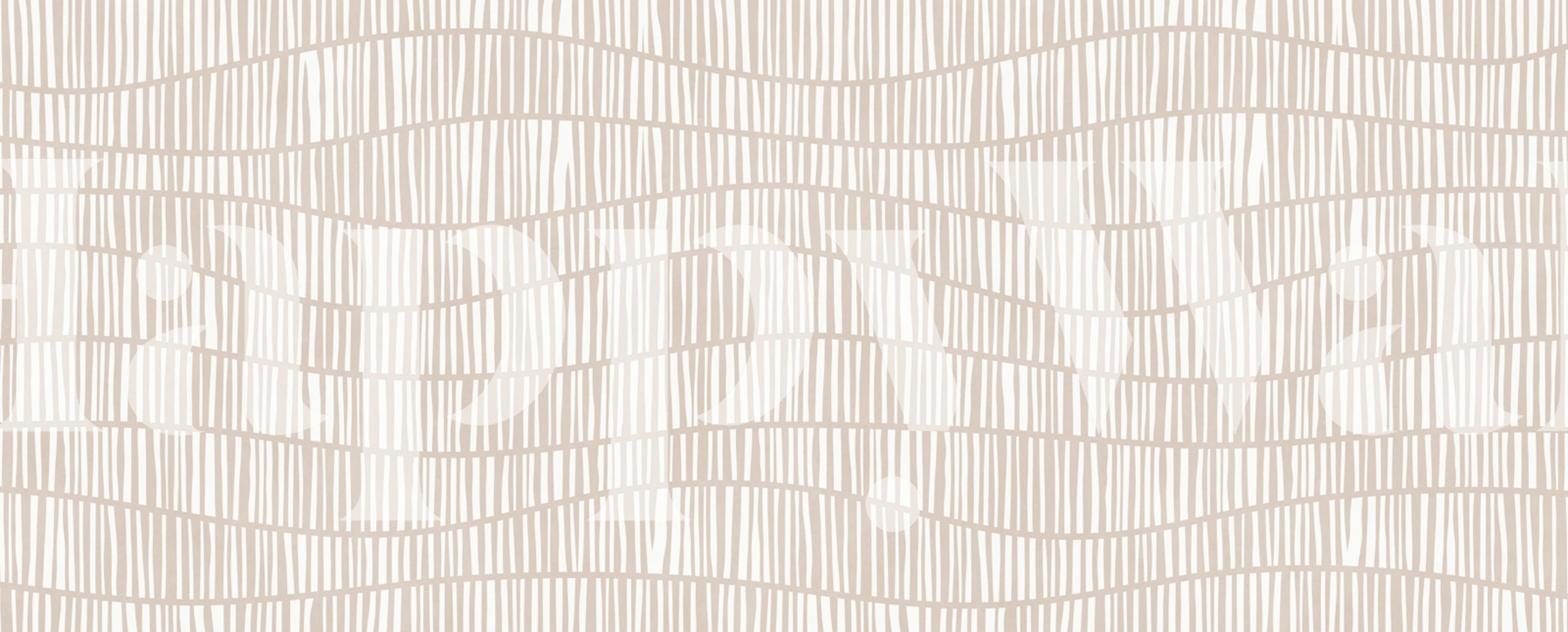 Beige wavy lines on white background wallpaper