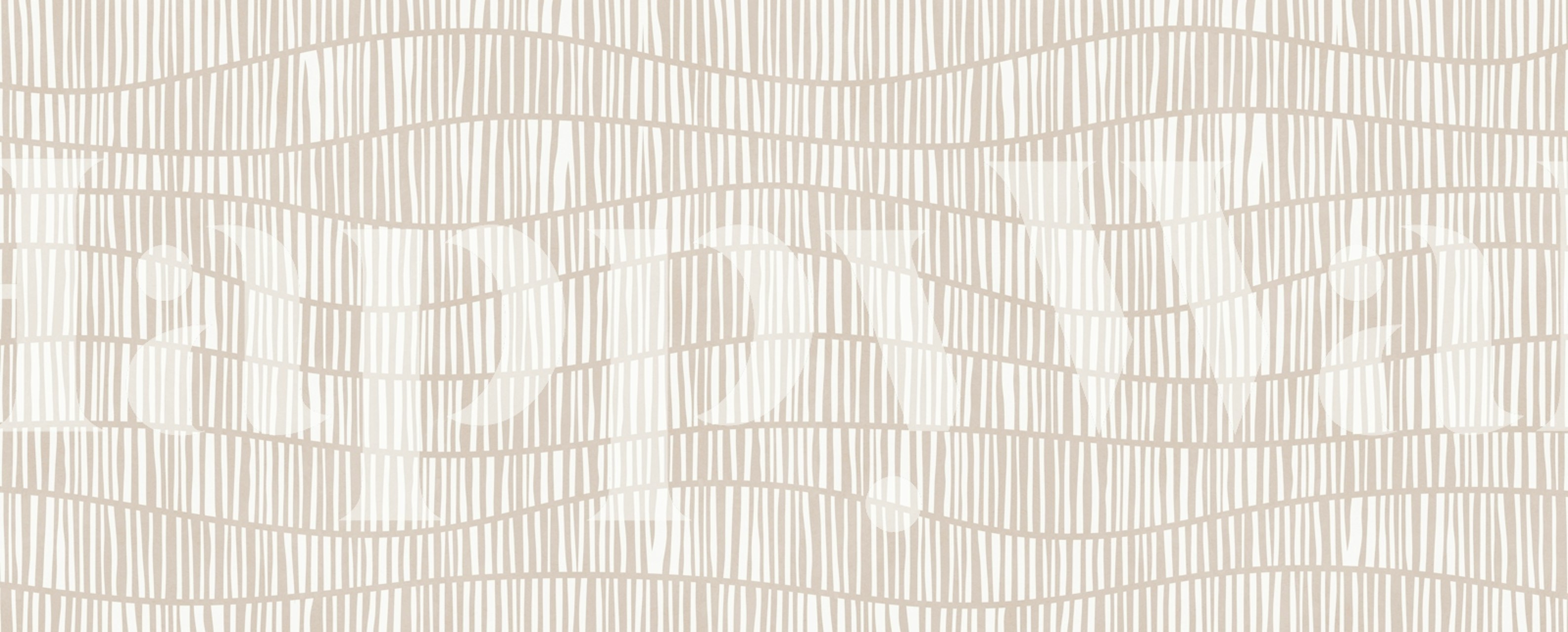Beige wavy lines on white background wallpaper