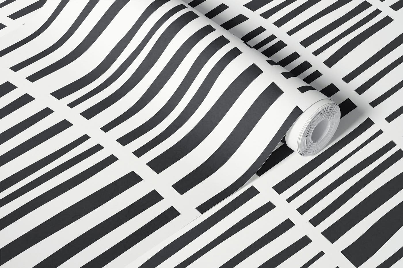 Wavy Stripe Delight wallpaper roll