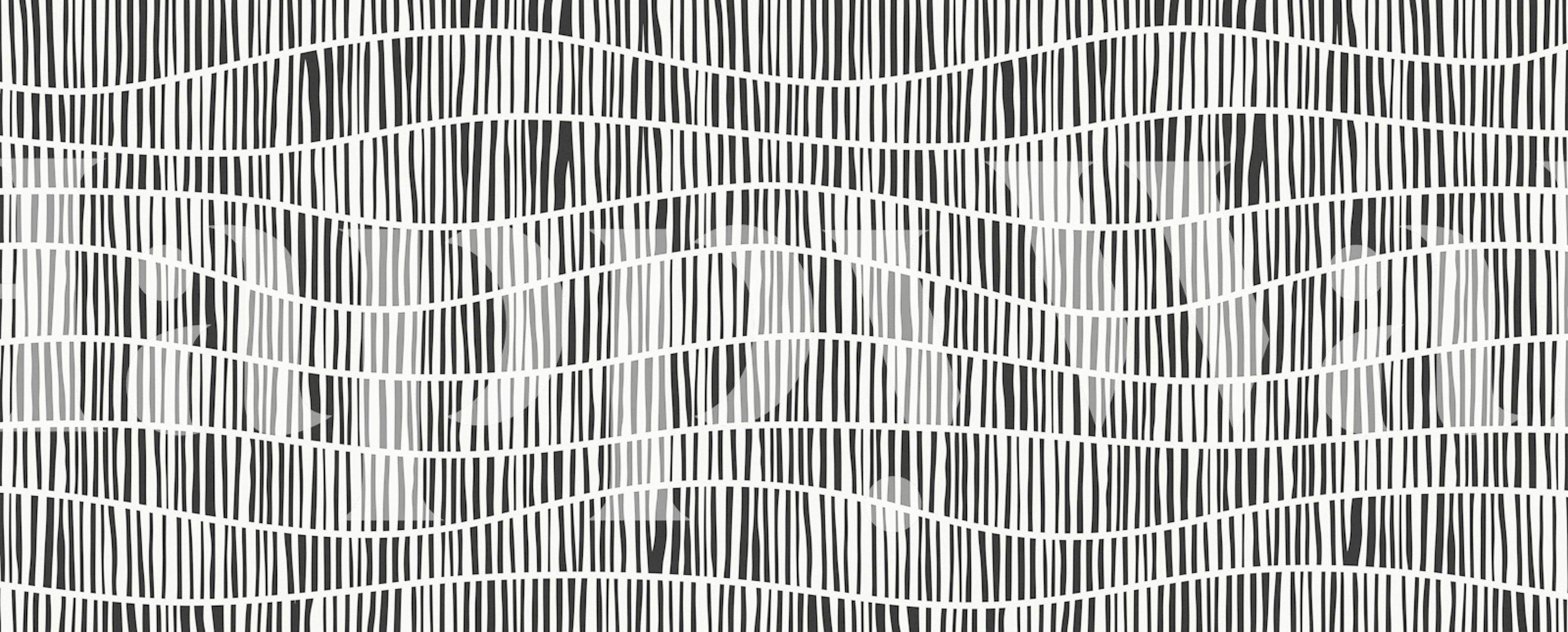 Ταπετσαρία με κυματιστές ρίγες σε μια μοντέρνα δωμάτιο