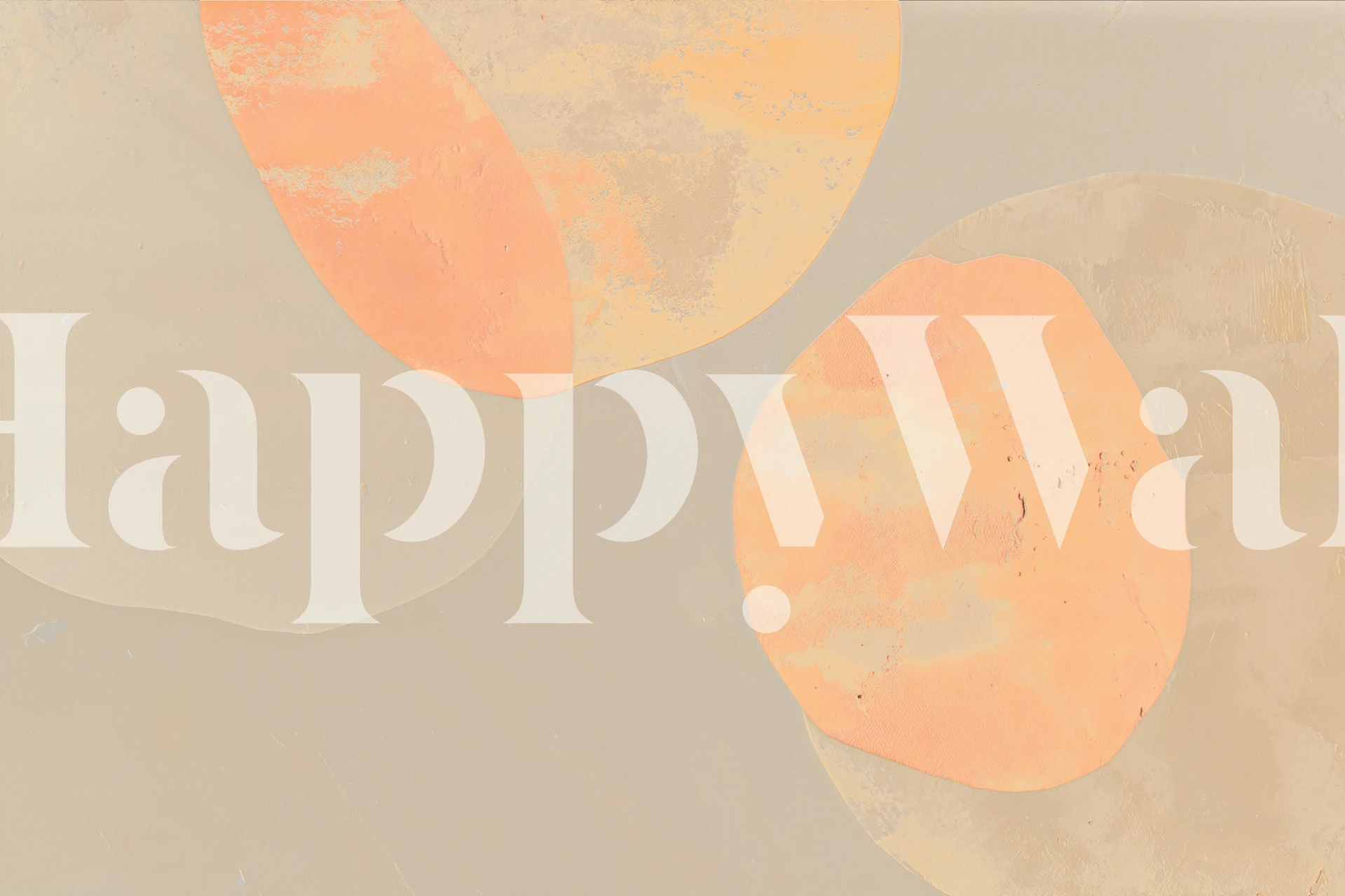 Organic Color Fields Neon Orange wallpaper design