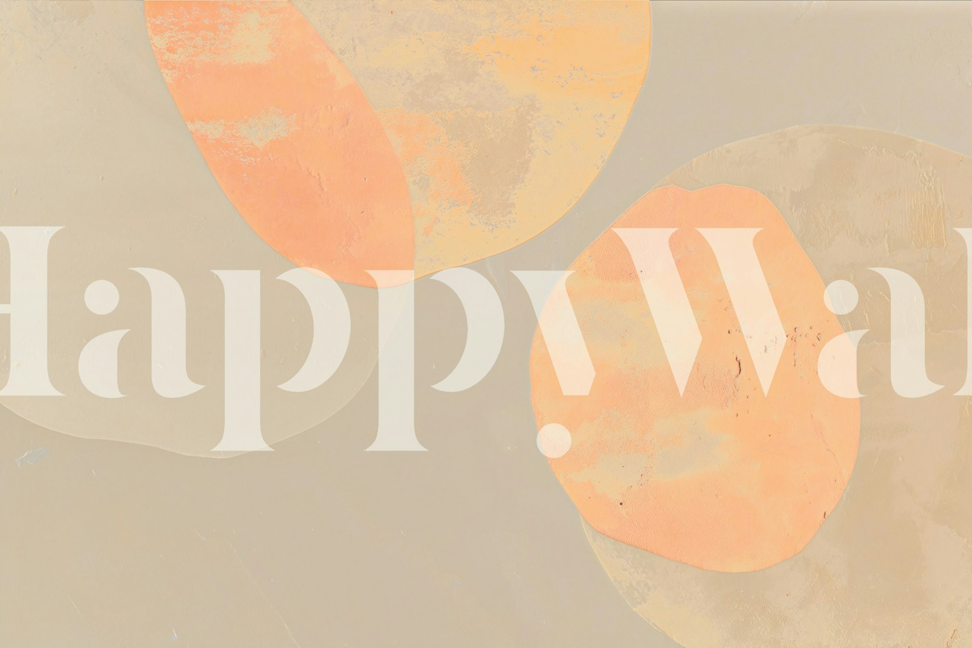 Organic Color Fields Neon Orange wallpaper design