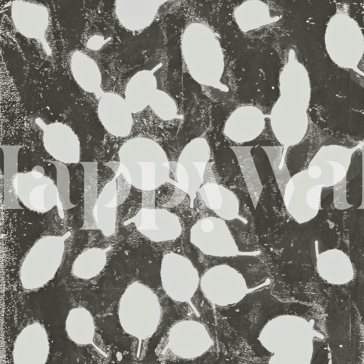 Leaves texture tapet i ett rum