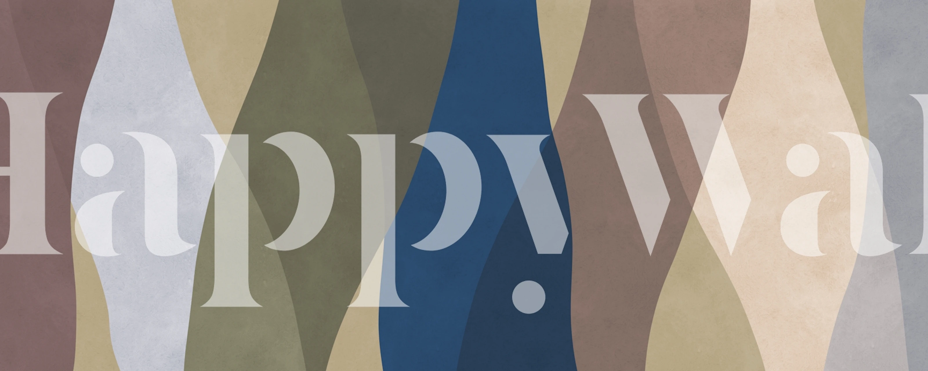 Muted Tones Cascade wallpaper in a room