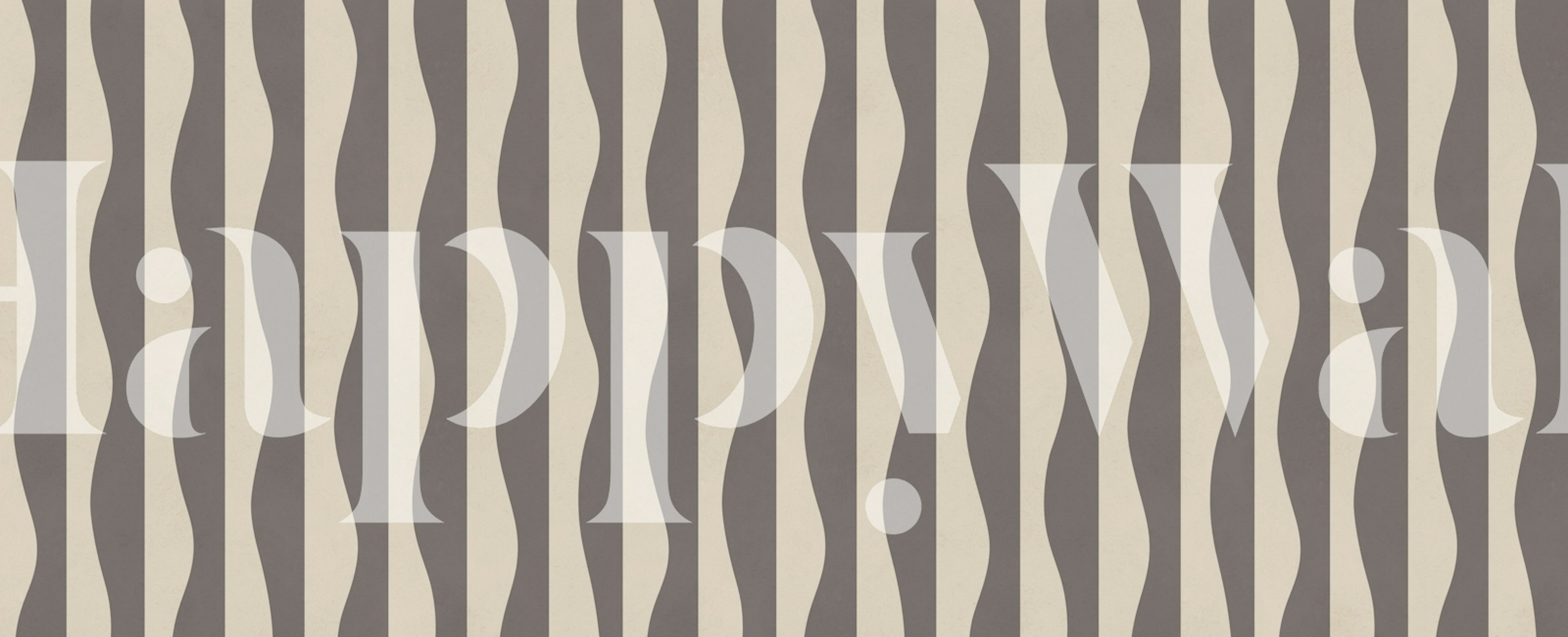 Ταπετσαρία Vintage Waves σε ένα στυλάτο δωμάτιο