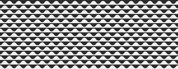 Monochrome Wave Stripes