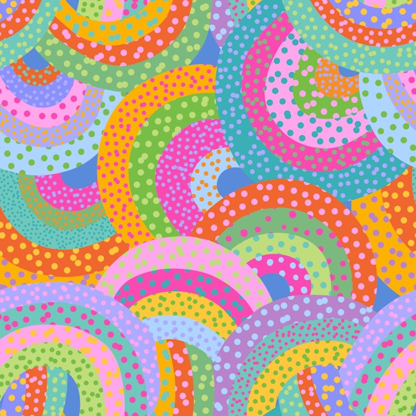 Colourful Vibrant Rainbow Dots