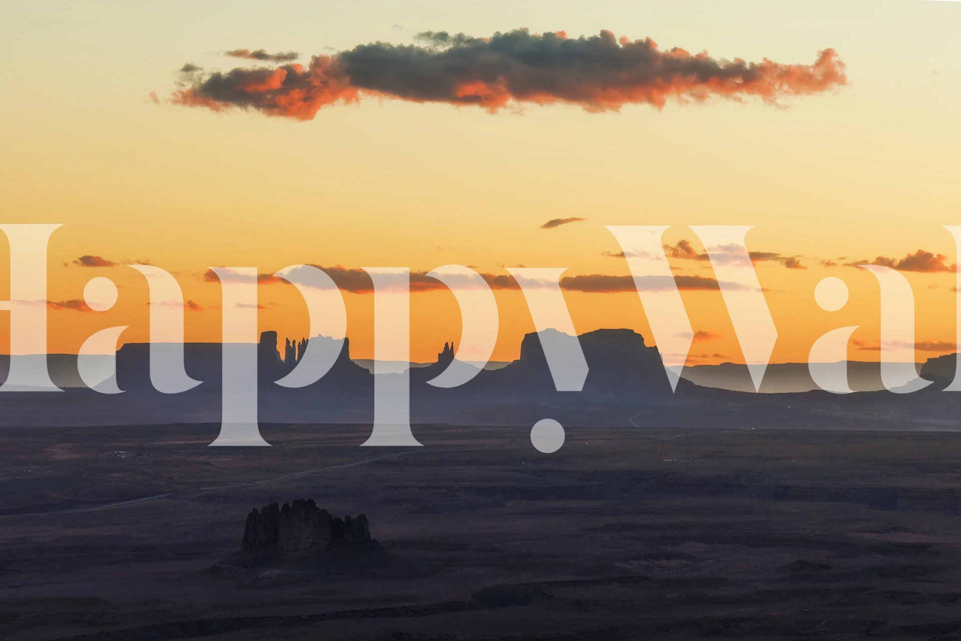 Twilight in the Wild West tapet i et rum