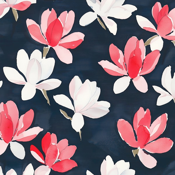 Magnolia Petals in Bloom