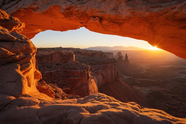The Iconic Mesa Arch at Sunrise