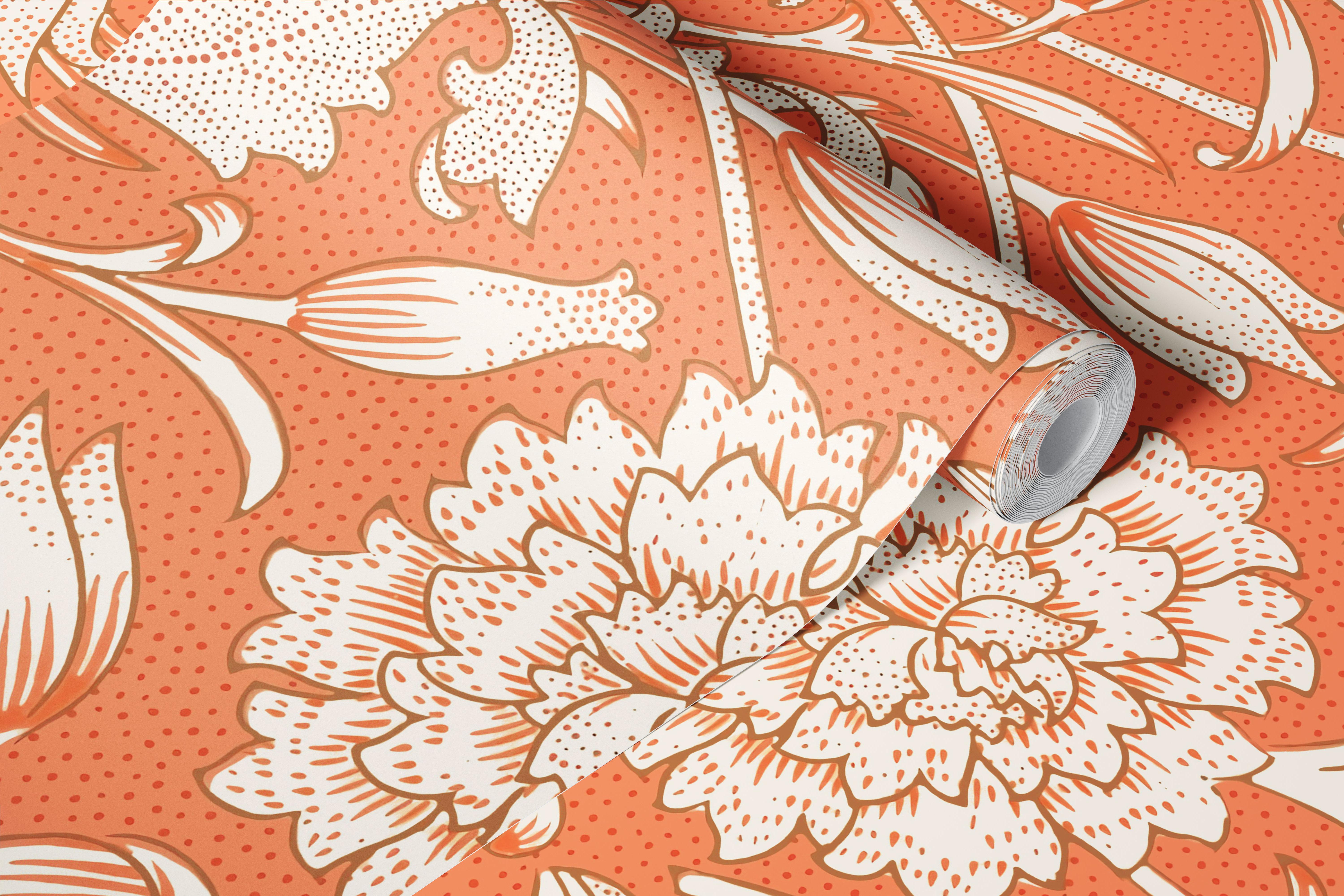 Wild Tulip wallpaper pattern in a room