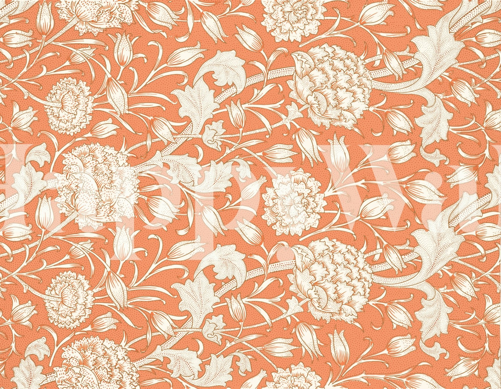 Wild Tulip wallpaper pattern in a room