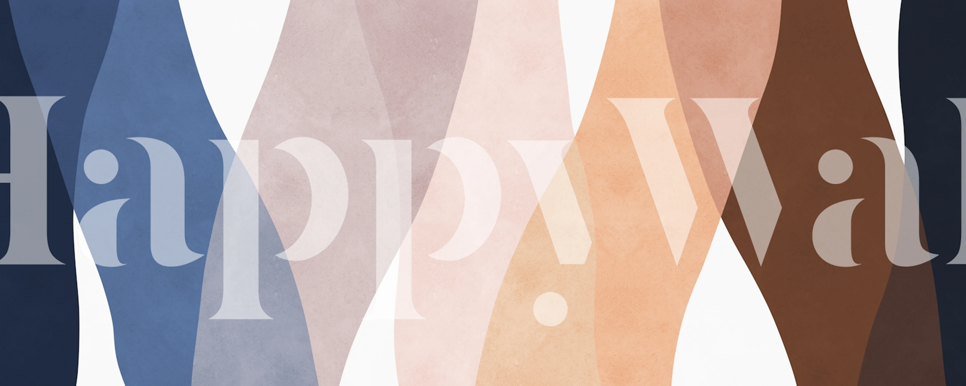 Serene Wave Blend wallpaper in a room