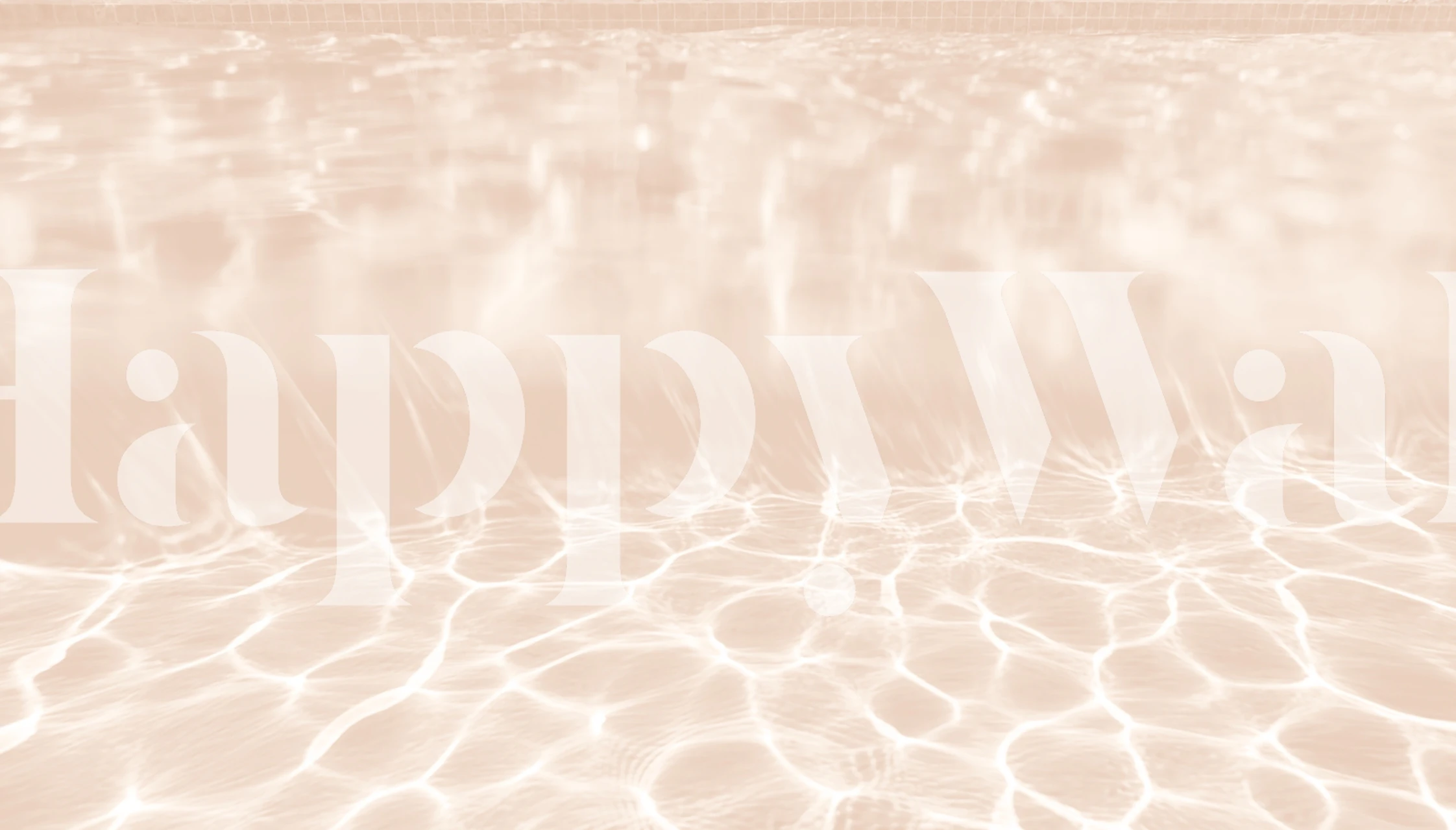 Rippling water surface with soft beige tones wallpaper