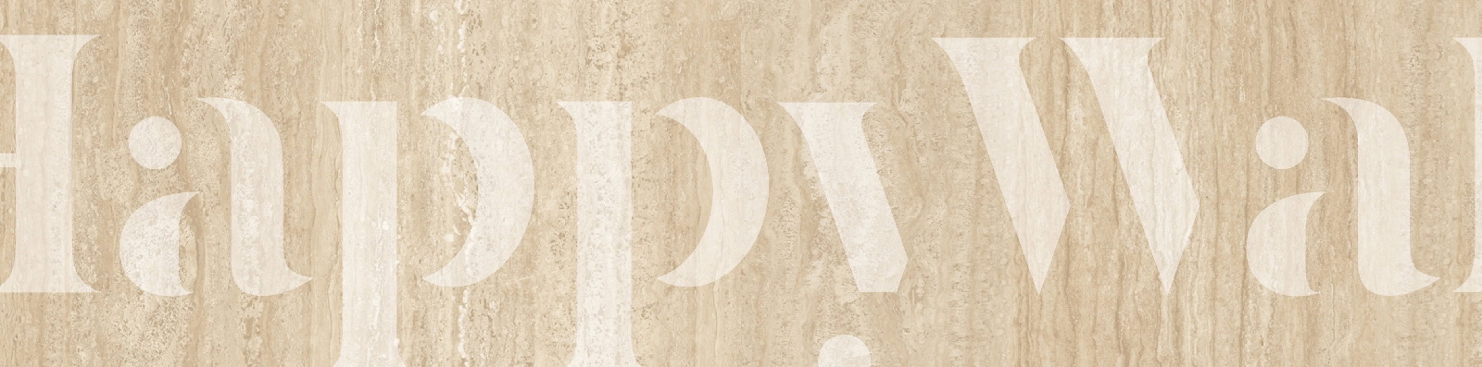 Papier peint Beige Travertine Marble dans une pièce