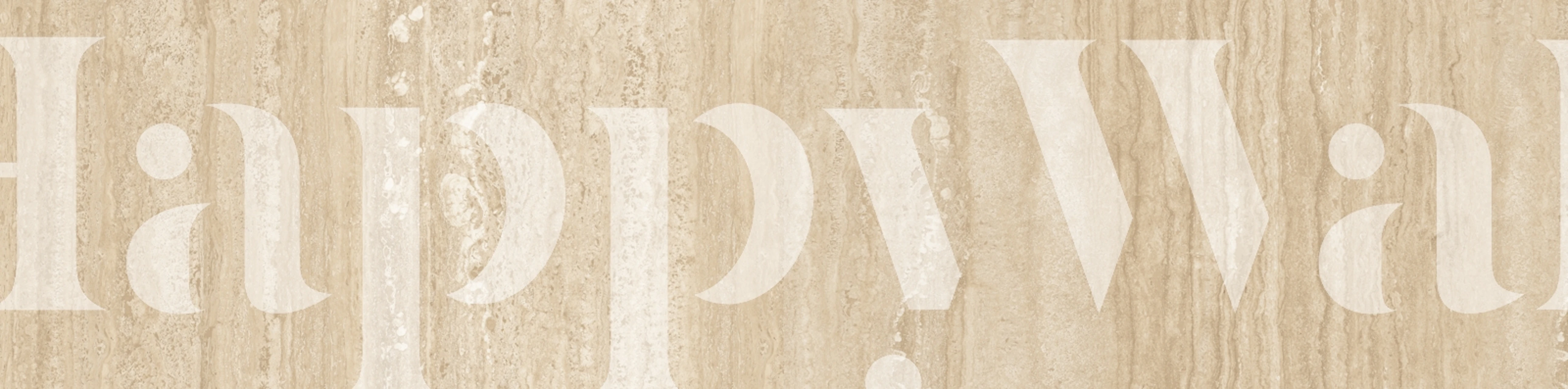 Classic Travertine wallpaper in interior setting