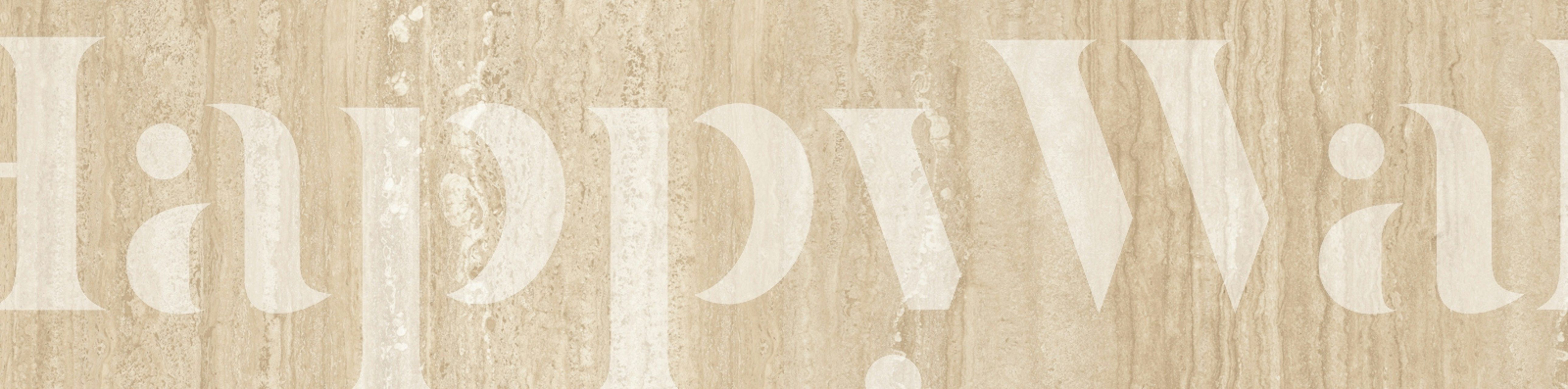 Classic Travertine wallpaper in interior setting