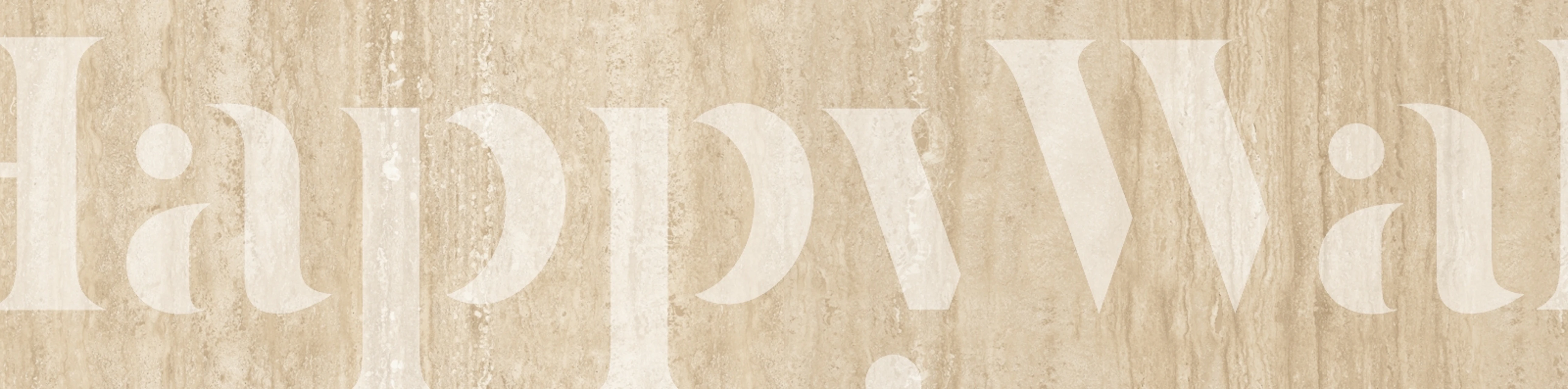 Papel de parede Natural Limestone em um ambiente de quarto