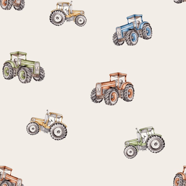 Vintage Tractor cream