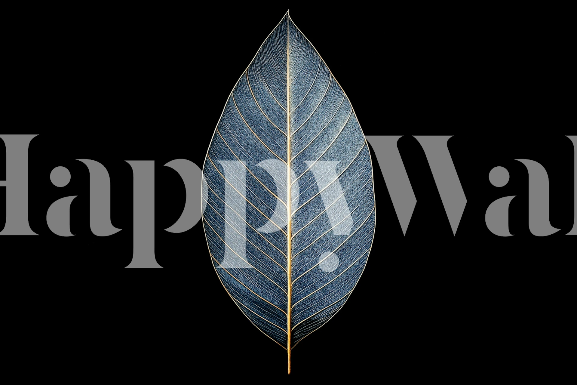 Dark Botanical Elegance wallpaper design