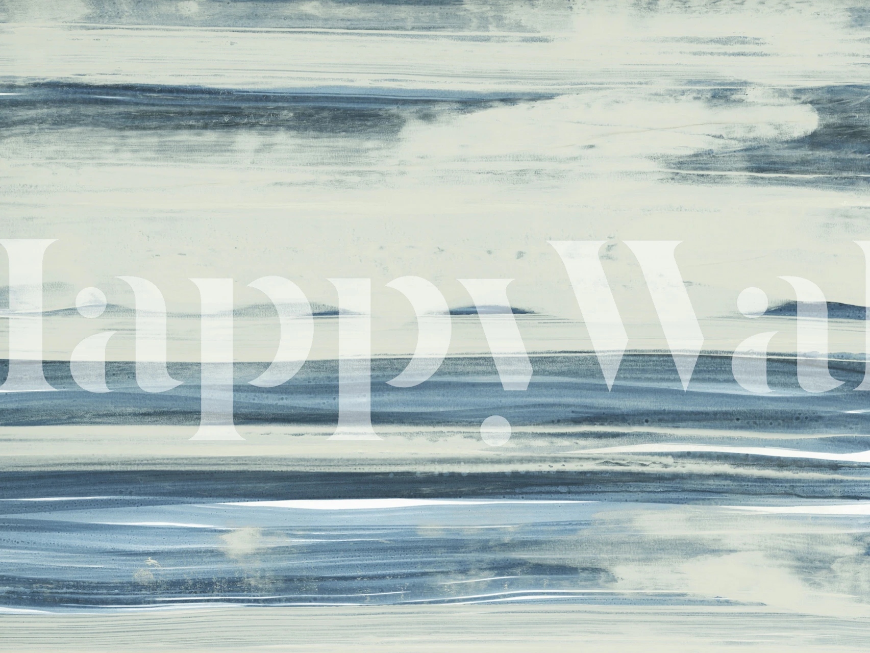 Blue and white striped abstract wallpaper