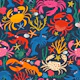 Crustacean Station - crabs and lobsters Navy