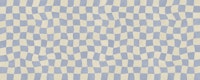 Blue Beige Checkered Waves tapete
