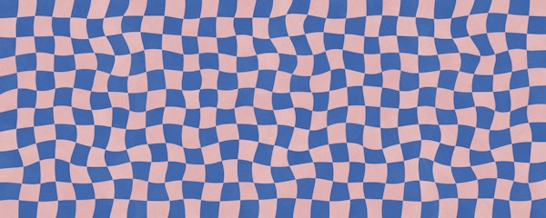 Wavy Blue and Pink Squares