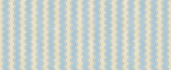 Blue Waves on Cream
