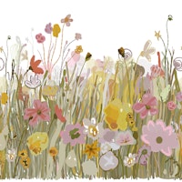 Spring field design wallpaper