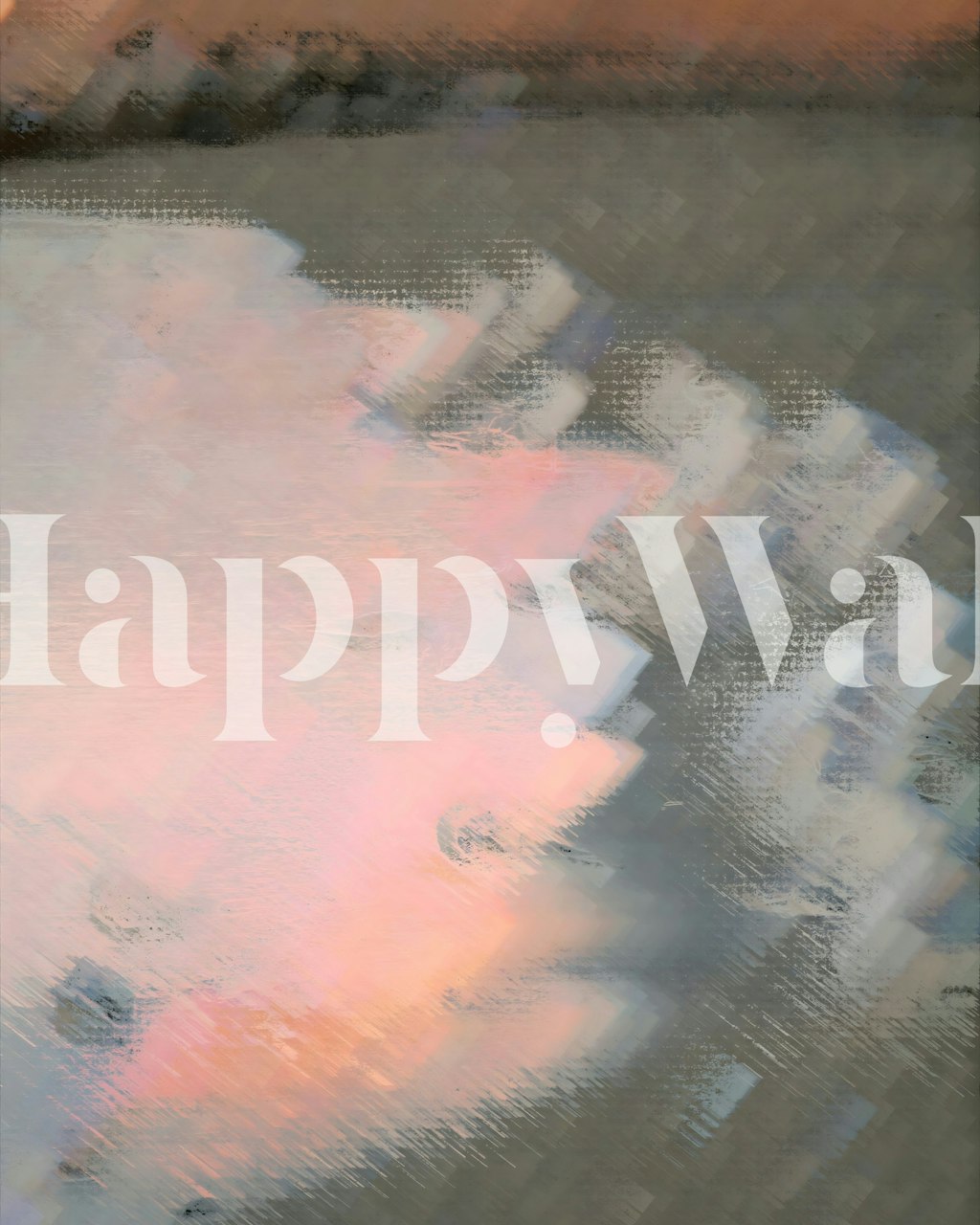 Pink Golden Hours At The Beach tapetti huoneeseen