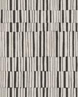 broken stripes - black on linen papiers peint