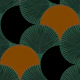 Art Deco Geometric Leaf Motif