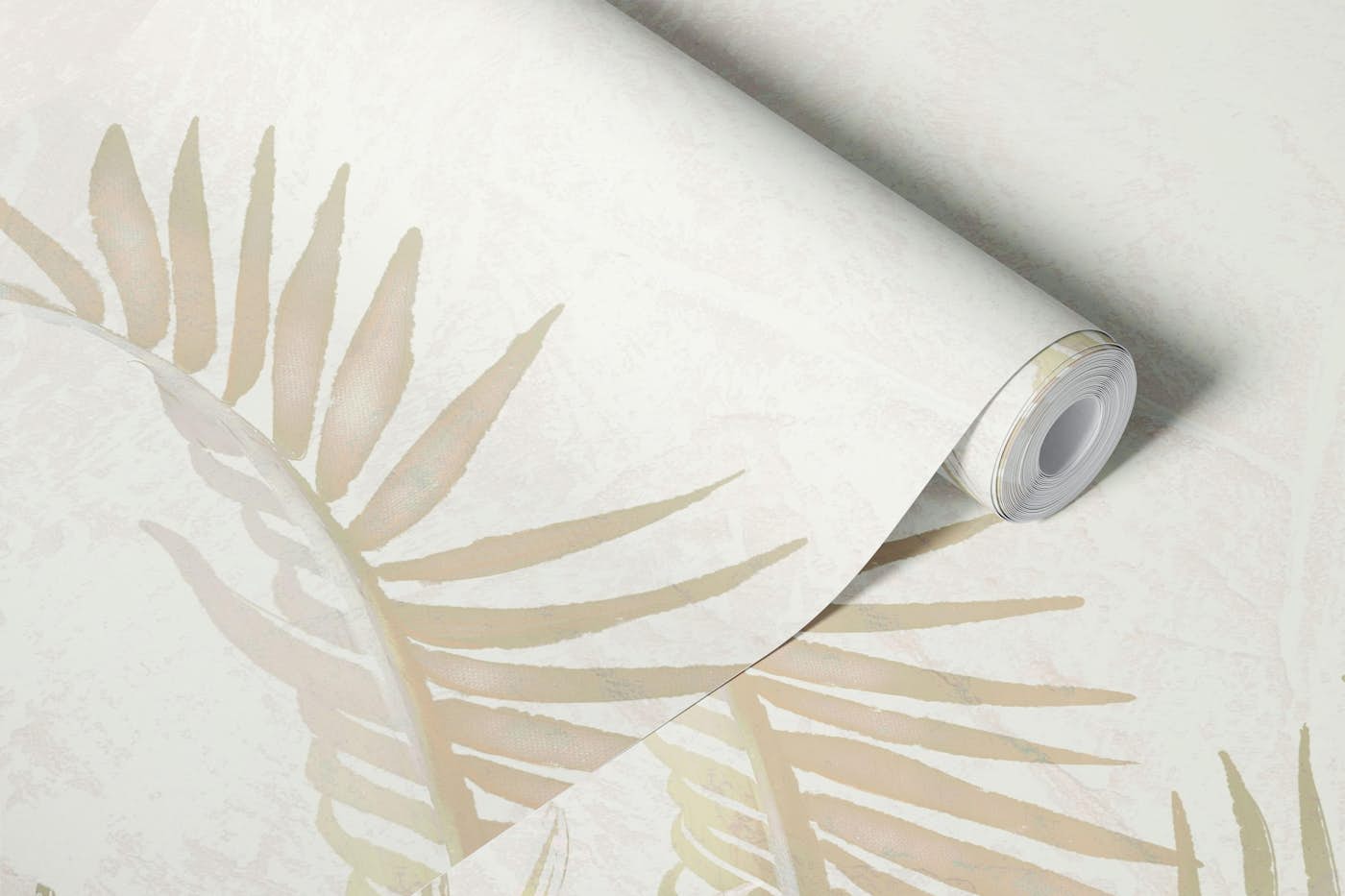 Chic Tropical Flora Design wallpaper roll