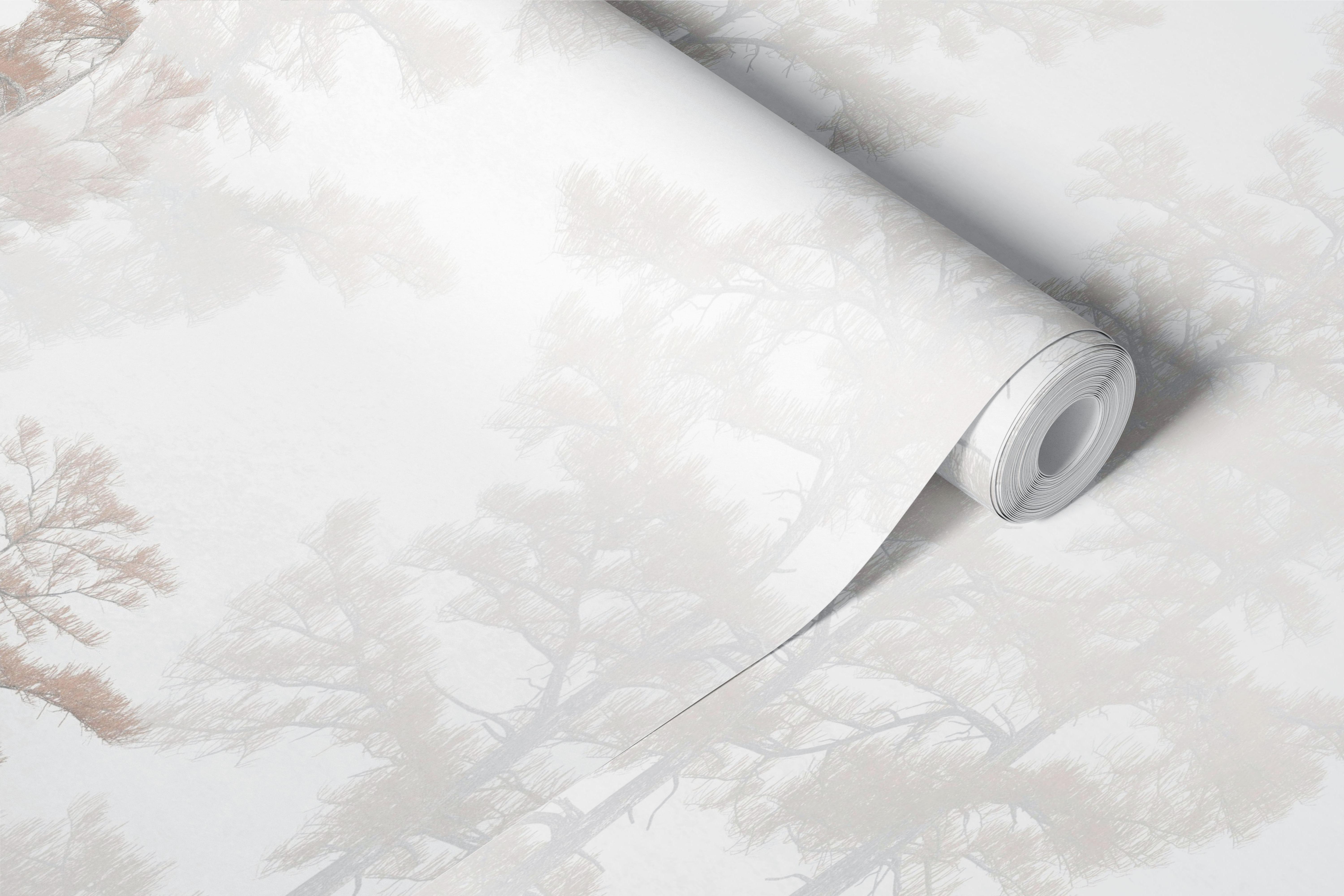 Serene Jungle View Tapete in einem Raum