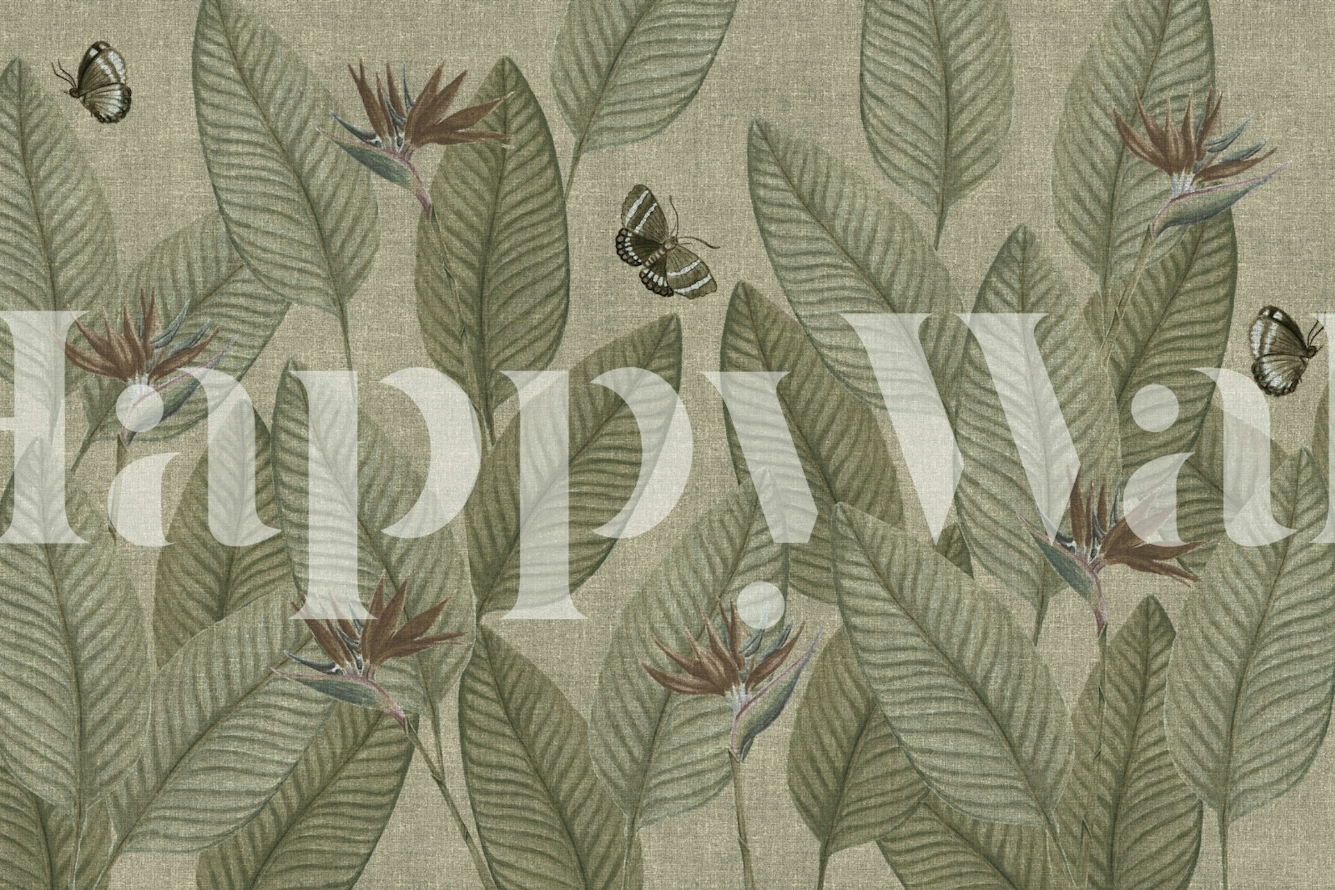 Dizajn tapeta Jungle Life Antique u sobi