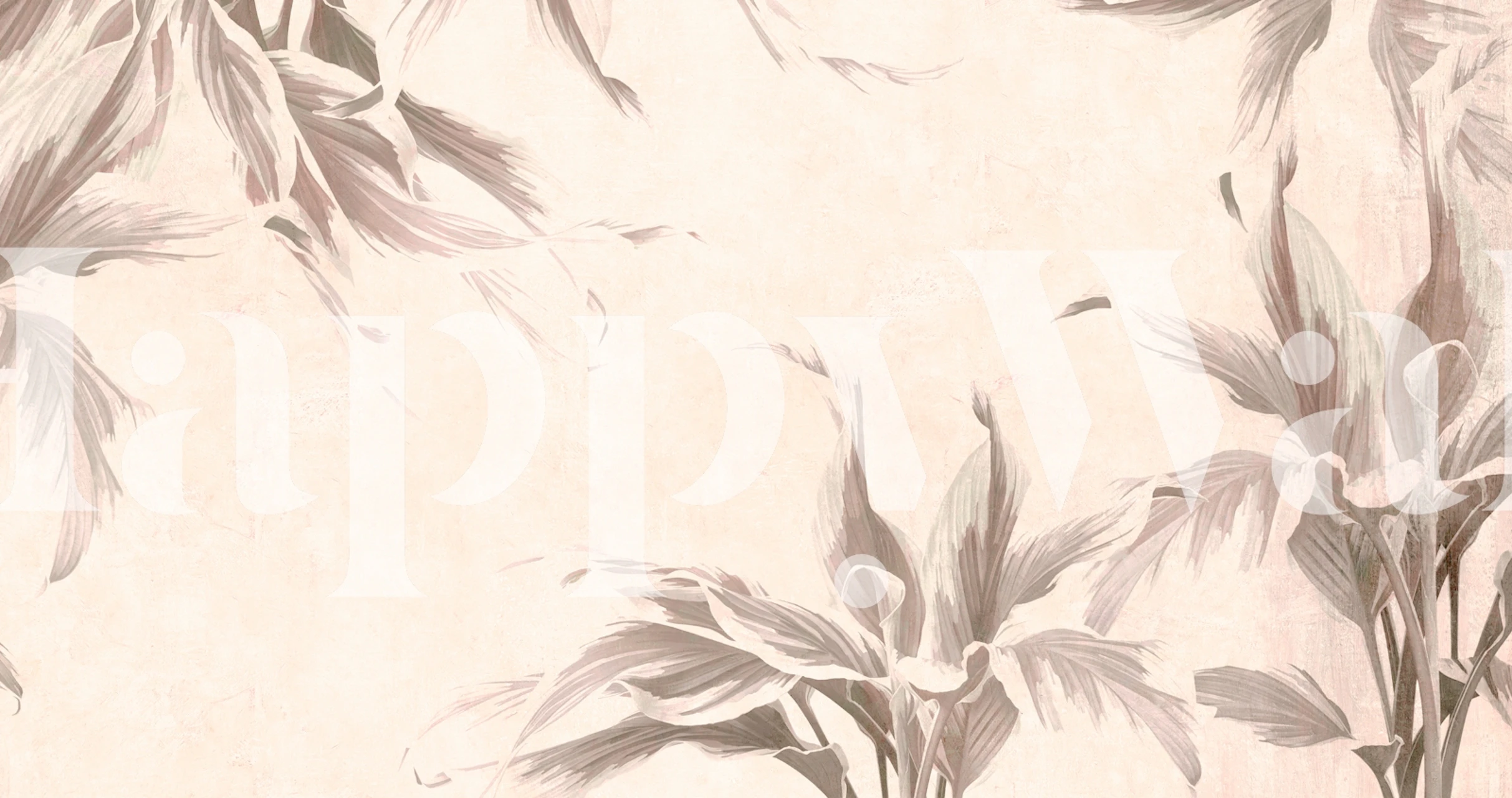 Foliage wallpaper in einem stilvollen Raum