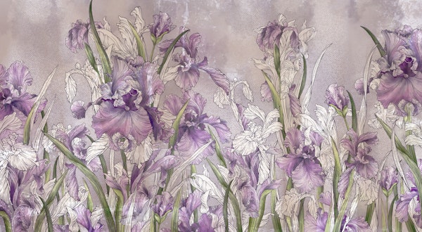 Vibrant Iris Art for Walls