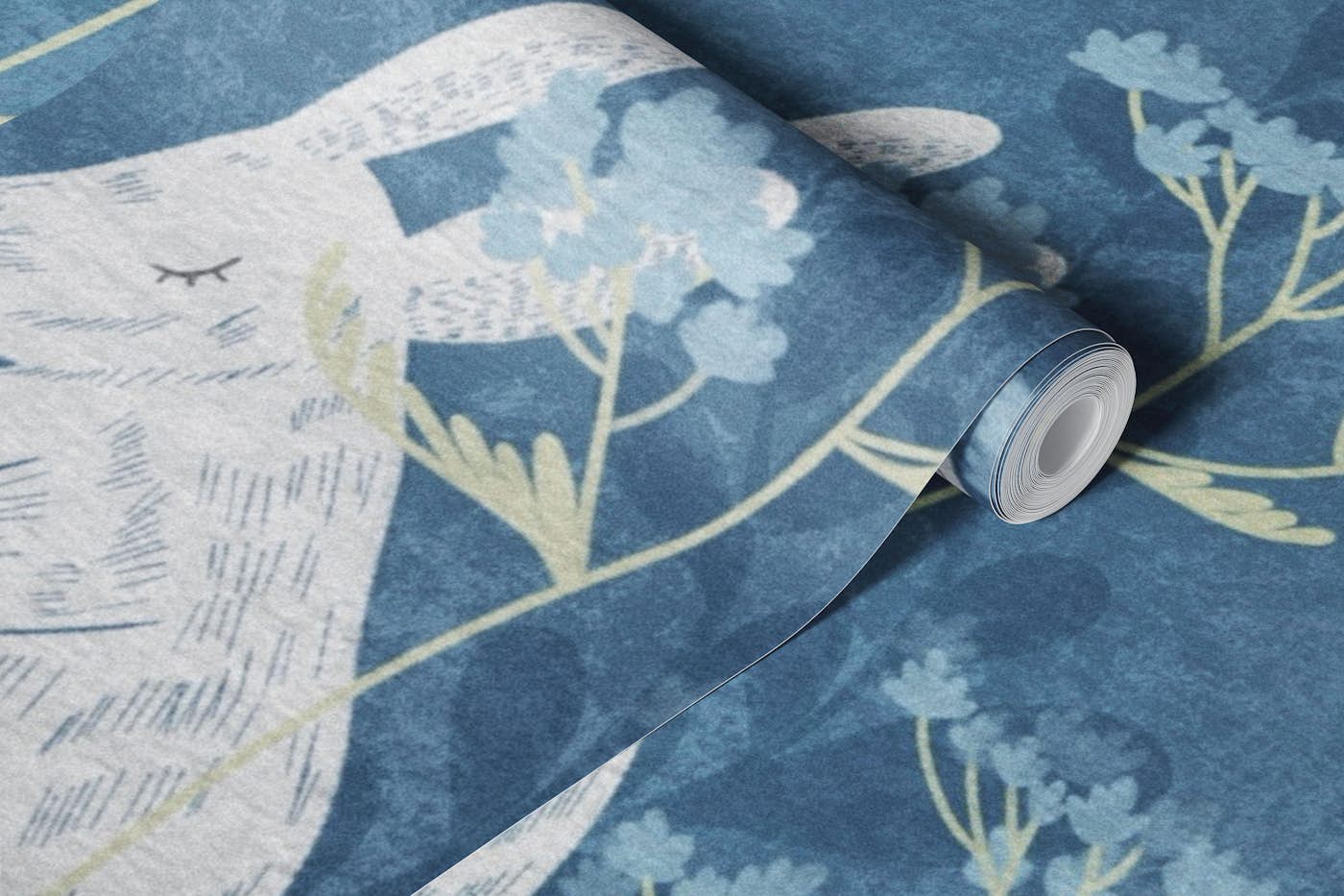 Whimsical Forest Bunnies wallpaper roll