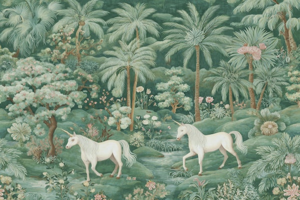 Mystical Jungle with Unicorns