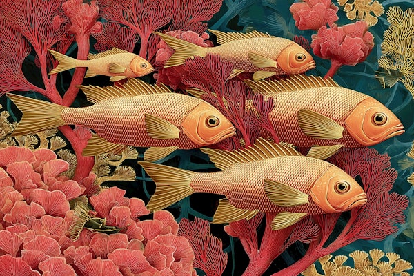 Underwater Coral Reef Scene