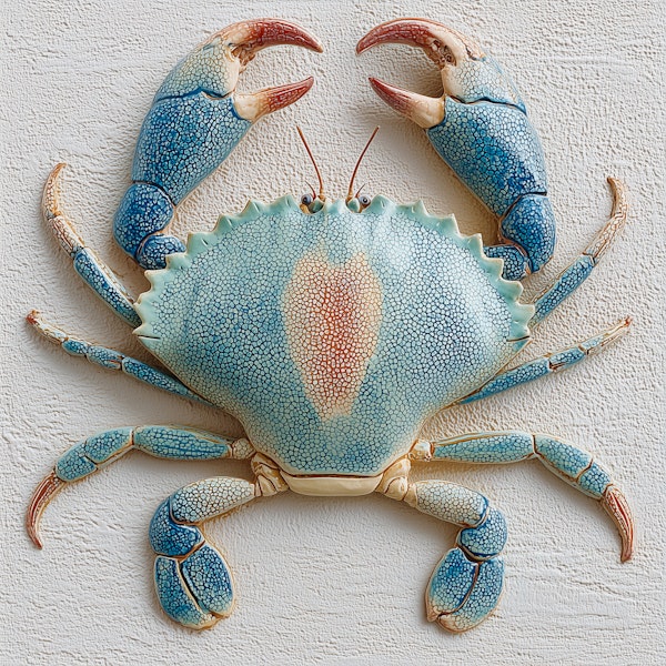 Coastal Blue Crab Art