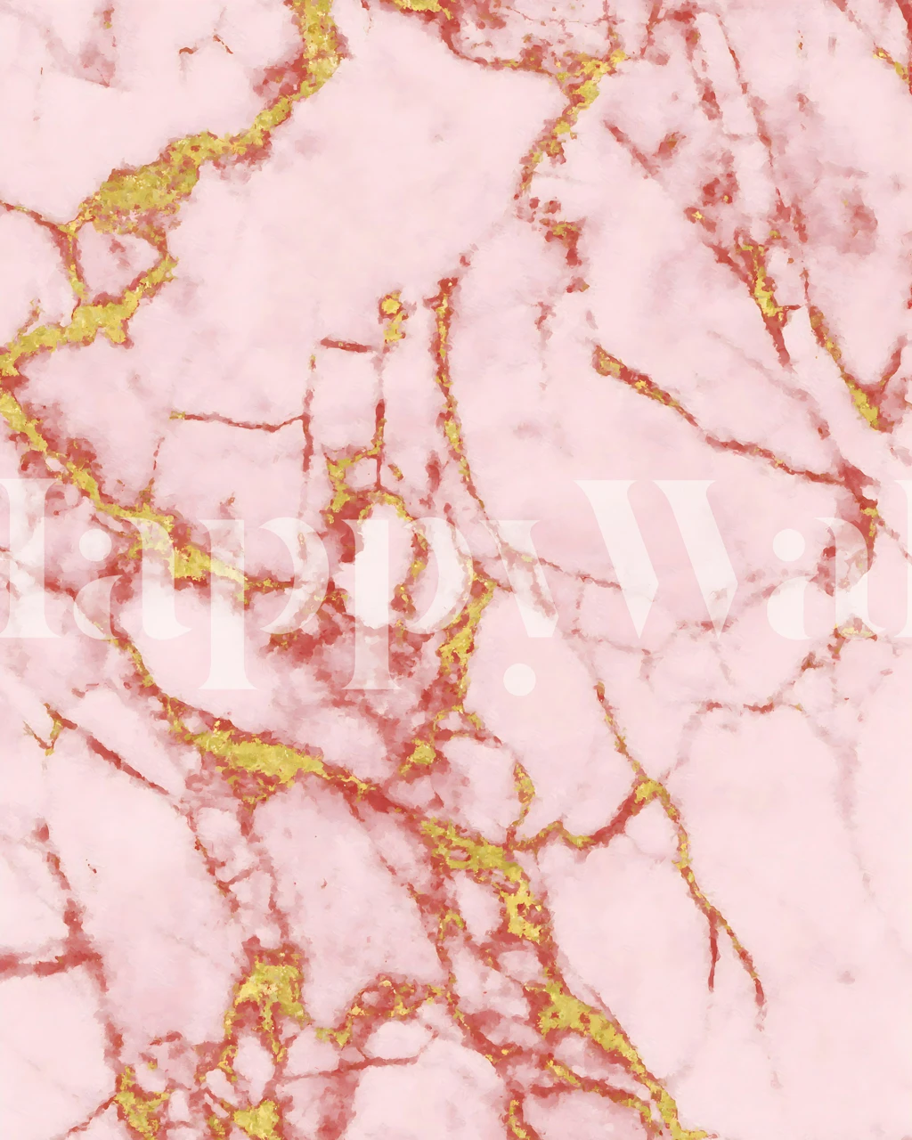 Blush pink and gold marble wallpaper