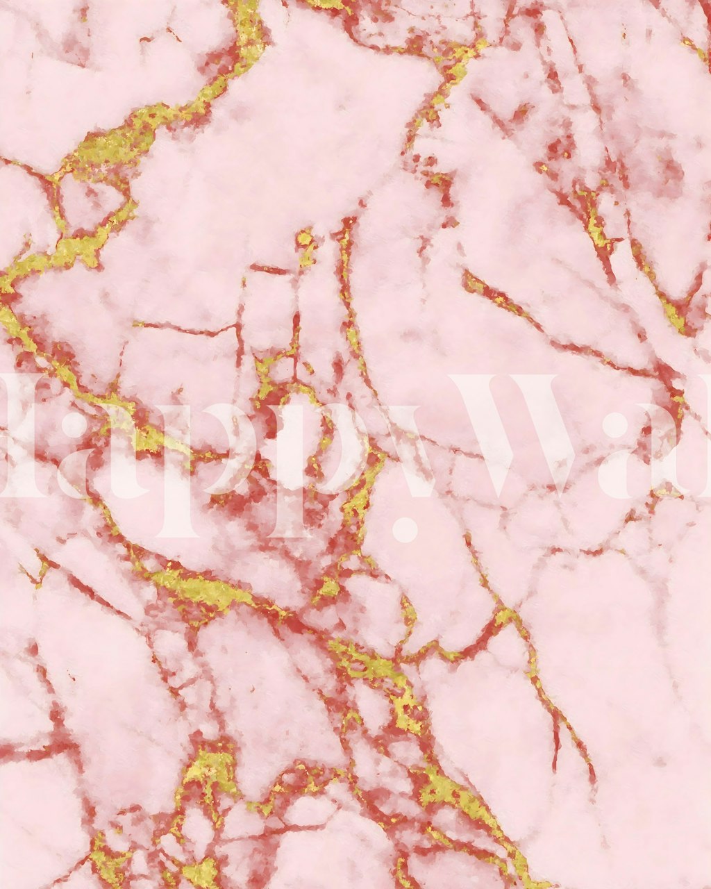 Blush pink and gold marble wallpaper