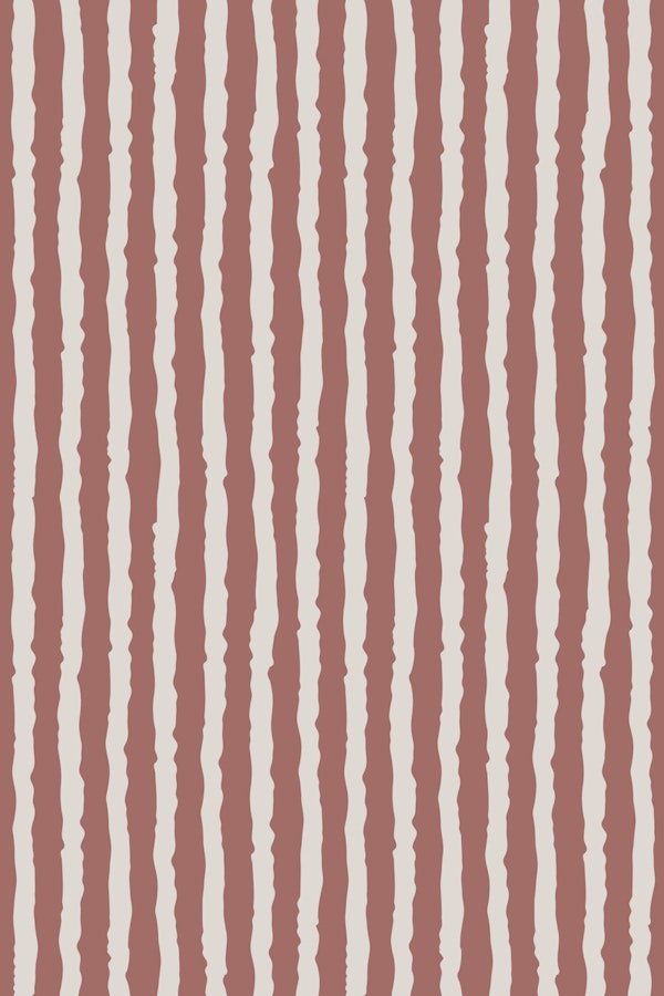 Terracotta Ripple Stripes